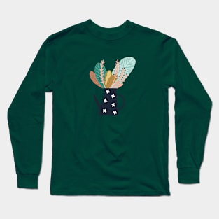 Botanical coffee pot number three Long Sleeve T-Shirt